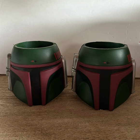 2 NEW STAR WARS Boba FETT Foam Helmet Can Coolers - Picture 1 of 4